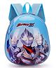 Junior Joe Colorful Hard Shell School Backpack for Kids  Glossy Surface, Soft Straps & Cute Cartoon Print- Height 11 Inches