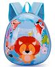 Junior Joe Colorful Hard Shell School Backpack for Kids  Glossy Surface, Soft Straps & Cute Cartoon Print- Height 11 Inches