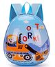 Junior Joe Colorful Hard Shell School Backpack for Kids  Glossy Surface, Soft Straps & Cute Cartoon Print- Height 11 Inches