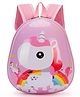 Junior Joe Colorful Hard Shell School Backpack for Kids  Glossy Surface, Soft Straps & Cute Cartoon Print - Height 11 Inches