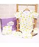 Moms Home Baby Home Coming Outfit   Baby Shower Gift Hamper   Baby Essential Clothes Set   0-3 Months   Lemon   Pack of 5