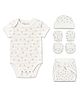 Moms Home Baby Home Coming Outfit   New Born Essential Clothes Set   Baby Shower Gift Hamper   0-3 Months   Little Heart   Pack of 5
