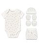 Moms Home Baby Home Coming Outfit   New Born Essential Clothes Set   Baby Shower Gift Hamper   3-6 Months   Little Heart   Pack of 5
