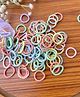 Radhya accessories Set Of 90 Solid Rubber Bands - Multi Colour