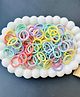 Radhya accessories Set Of 90 Solid Rubber Bands - Multi Colour