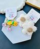 Radhya accessories Set Of 2 Floral Designed Hairties - Multi Colour