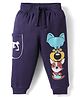 Mark & Mia Knit Full Length Lounge Pant With Animal Print & Pocket - Navy Blue