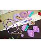 Kamule Unicorns & Smiley Designed Hair Accessories Combo Set - Violet