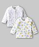 Pink Rabbit Single Jersey Knit Full Sleeves Animal Printed Jhablas Pack of 2 - White