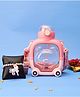 Paper Moon Adorable Sister Rakhi Gift Set with Bear bottle and Unicorn Bracelet Rakhi for Girls - Pink