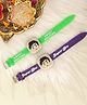 Paper Moon Ben 10 Light Rakhi with roli chawal and card - Set Of 2 (multicolor)