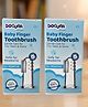 Docura Silicone Finger Toothbrush for Babies 0-2 years  Ultra Soft, BPA-Free, Travel-Friendly, Gentle Gum Massager & Oral Care for Newborns & Kids - Pack of 2