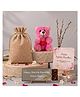 Expelite Rakhi Hamper for Sister with Smart Bhen Theme 35g Chocolate Bar, Teddy and Greeting Card