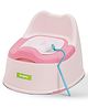 Baybee Western Toilet Potty Seat for Kids, Baby Potty Training Seat Chair with Ladder, Adjustable Step Height, Cushion Seat, Toddler Potty Seat for Toilet (KidyLuxe Pink)