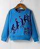 Evimo Looper Knit Full Sleeves T-Shirt with Do it Text Print - Blue