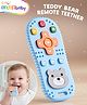 Intellibaby Teddy Bear Remote Teether- Blue | Soft BPA-Free Silicone Teething Toy for Babies | Soothing Aid for Biting & Gum Relief | Fun Activity | Paediatrician Approved |BIS Certified |For Gifting