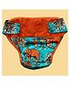 Elly Belly Reusable cloth diaper Velcro Closure Free Size (03 Months to 3 Years) - Elephant Printed