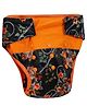 Elly Belly Reusable cloth diaper Velcro Closure Free Size (03 Months to 3 Years) - Monkey Printed (Green)