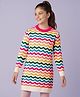 Pine Kids Knitted Full Sleeves Striped Pullover Sweater - Multicolor