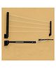 JD FRESH Metal Foldable Wall Mount Cloth Drying Stand with 30 Feet Rope - Black