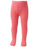 Babyhug Knit Footed Woollen Bootie Legging with Cable Knit Design - Pink