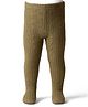 Babyhug Knit Full Length Woollen Bootie Leggings With Cable Knit Design & Extra Stretch - Olive Green