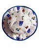 Akinos Kids Cotton Teddy Bear Designed Hat - Blue - Diameter 38 cm
