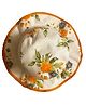Akinos Kids Cotton Floral Designed Hat - Orange - Diameter 38 cm