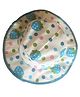 Akinos Kids Cotton Strawberry & Polka Dots Bear Designed Hat - Blue - Diameter 38 cm