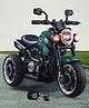 Hawk Three Wheel Battery Operated Ride on Bike with Music & Lights - Green| Foot Accelerator| Toy for 18 months to 5 Year Boys & Girls| LED Lights| Rechargeable Battery| Safe Speed