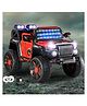 Battery Operated Ride On Jeep with Music & LED Lights-Red| Openable Doors| Wide Comfortable Seat| Forward & Reverse Drive| Rechargeable Battery| Remote Control| Toy for 2 to 6 yrs Boys & Girls