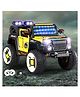 Battery Operated Ride On Jeep with Music & LED Lights-Yellow| Openable Doors| Wide Comfortable Seat| Forward & Reverse Drive| Rechargeable Battery| Remote Control| Toy for 3 to 12 yrs Boys & Girls