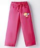 Olio Kids Looper Knit Full Length Lounge Pant with Rainbow Print - Fuchsia