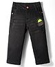 Olio Kids Denim Woven Full Length Sunday Embroidered  Jeans - Black
