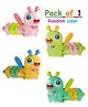 ADKD Cute Dancing Caterpiller Wiggle Wings Animated Bee Clockwork Spring Wind-Up Toys   Pack of 1 (Random Color)