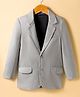 Pine Kids Full Sleeves Solid Color Party Blazer -Grey