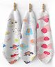 TONY STARK Muslin Cotton Face Towels for Newborn Baby - Extra Soft Reusable Burping Cloths, Washcloths, Large Hankies & Napkins for Infants, Toddlers & Kids (White, 45 x 22, Pack of 3)