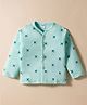 Tango Single Jersey Knit Full Sleeves Jhabla with Vehicle Print - Sea Green