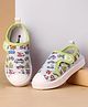 Cute Walk by Babyhug Velcro Closure Casual Shoes with Vehicle Print - Multicolor