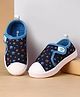 Cute Walk by Babyhug Velcro Closure Casual Shoes with Star Print - Navy Blue