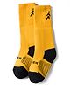 Pine Active Cotton Lycra Knit Terry Breathable Knee Length Football Socks - Yellow