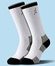 Pine Active Cotton Lycra Knit Terry Breathable Knee Length Football Socks -White