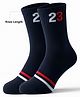 Pine Active Cotton Lycra Knit Terry Breathable Knee Length Football Socks - Navy Blue