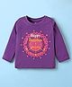 Doodle Poodle 100% Cotton Knit Full Sleeves T-Shirt With  Dushera Print - Purple