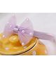 BABY Charm Pearls Embellished Bow Applique Detailed Headband - Purple