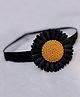 BABY Charm Daisy Designed Headband - Black