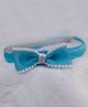 BABY Charm Bow Applique Detailed Pearls Embellished Headband - Blue