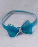 BABY Charm Pearls Embellished Bow Applique Detailed Headband - Blue