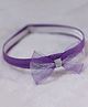 BABY Charm Glitter Bow Applique Detailed Headband - Purple