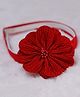 BABY Charm Floral Applique Detailed Headband - Red